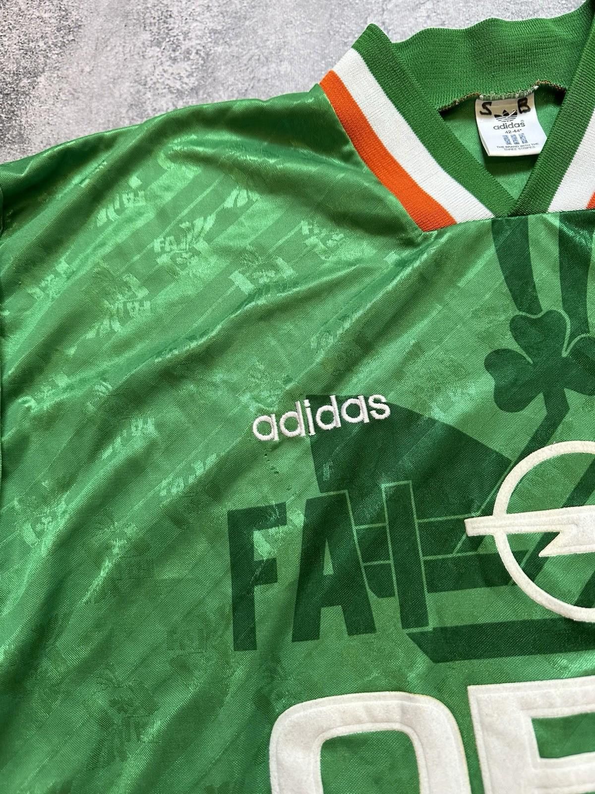 Adidas IRELAND 1994 HOME FOOTBALL SHIRT SOCCER JERSEY ADIDAS 42/44 Size US M / EU 48-50 / 2 - 6 Thumbnail