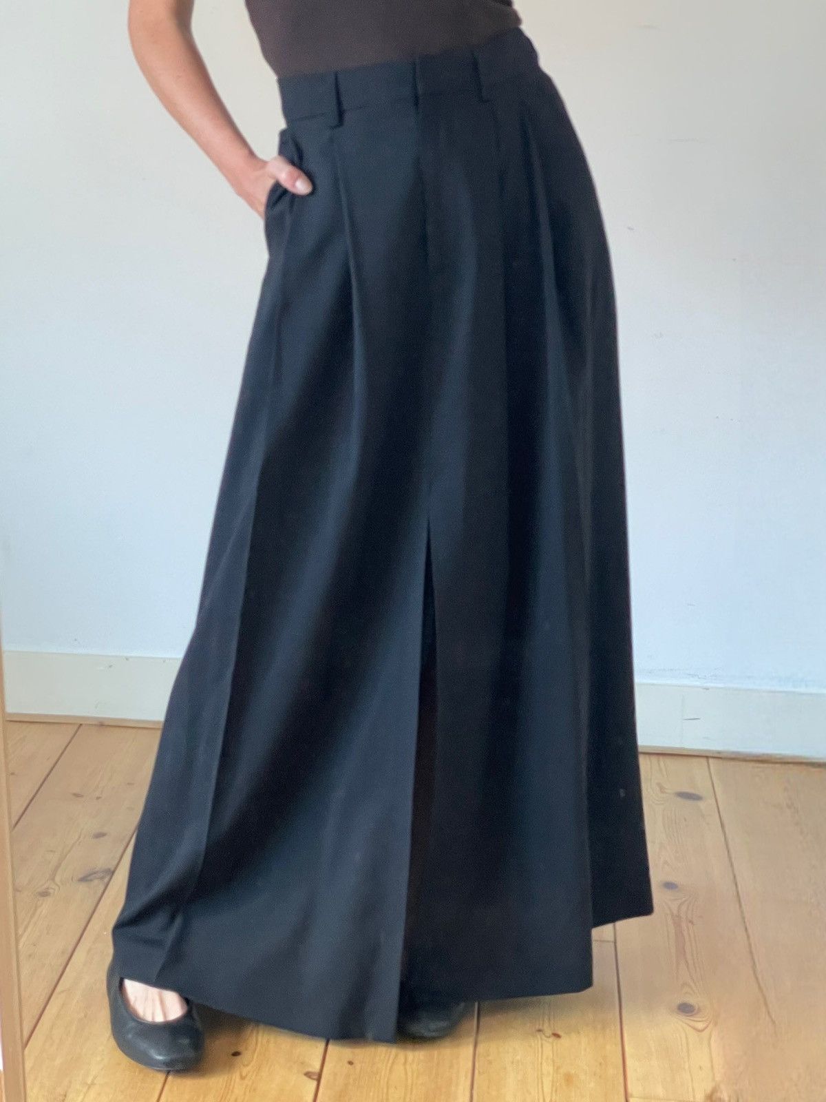 Other Erika Cavallini Pleated Wool Maxi Skirt 36 S RRP €652 Size 27" / US 4 / IT 40 - 4 Thumbnail