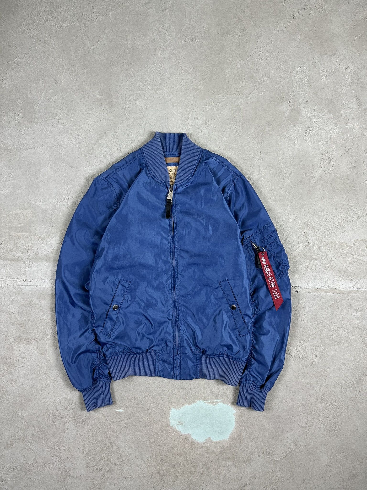 Vintage Alpha Industries MA1 Nylon Bomber Boxy Jacket