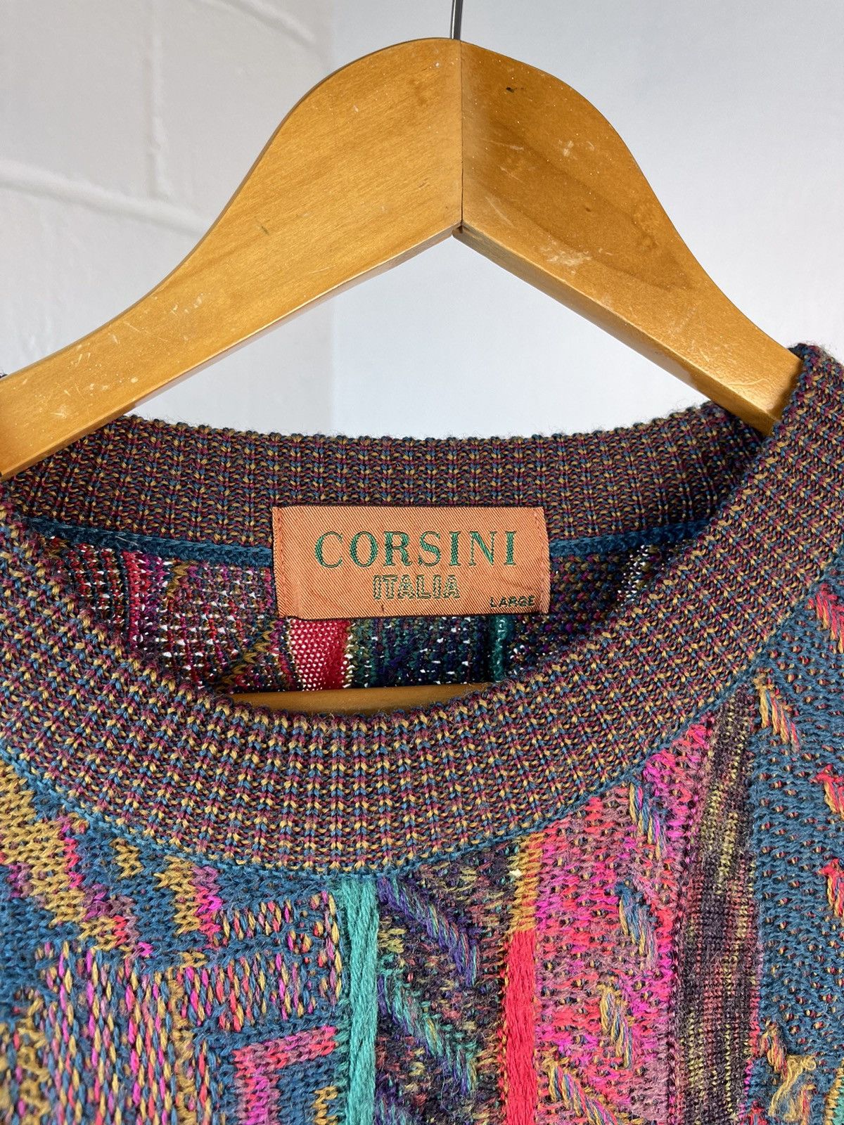 Aran Isles Knitwear × Coogi 90s Corsini Italia Coogi Style Knitwear Size US L / EU 52-54 / 3 - 14 Thumbnail