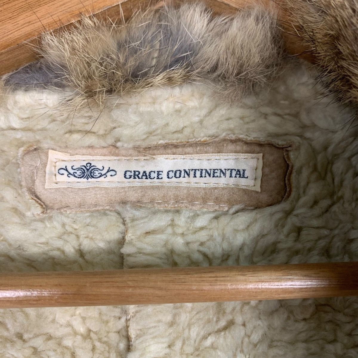 Vintage GRACE CONTINENTAL Rabbit Fur Sherpa Jacket #0218-C10 Size XS / US 0-2 / IT 36-38 - 14 Thumbnail