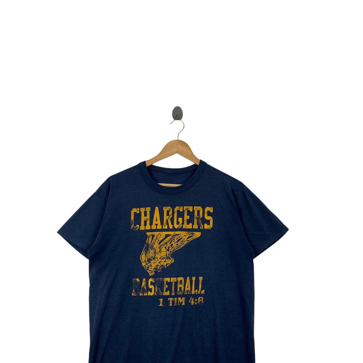 Vintage Vintage CHARGERS BASKETBALL ELCA Tee Shirt Top Basketball Size US M / EU 48-50 / 2 - 2 Thumbnail