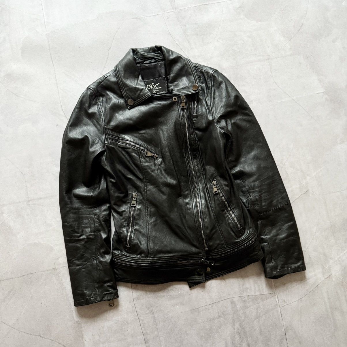 Allsaints Biker Leather Jacket Style Allsaints Avantgarde Opium Size S / US 4 / IT 40 - 5 Thumbnail