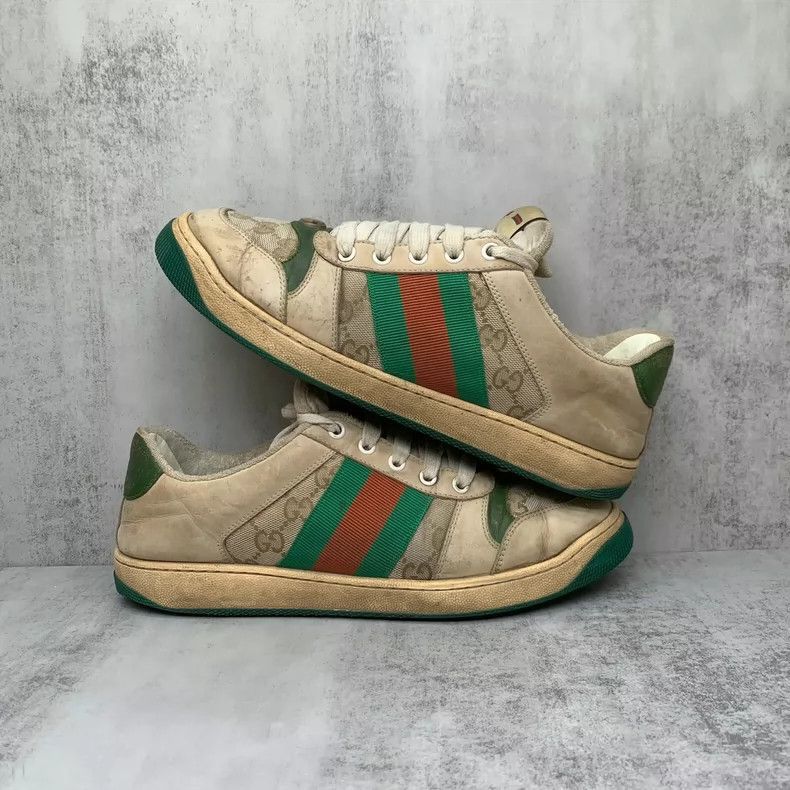 Gucci Gucci Green Tail Dirty Sneakers Size 42-2508 Size US 11 / EU 44 - 2 Thumbnail