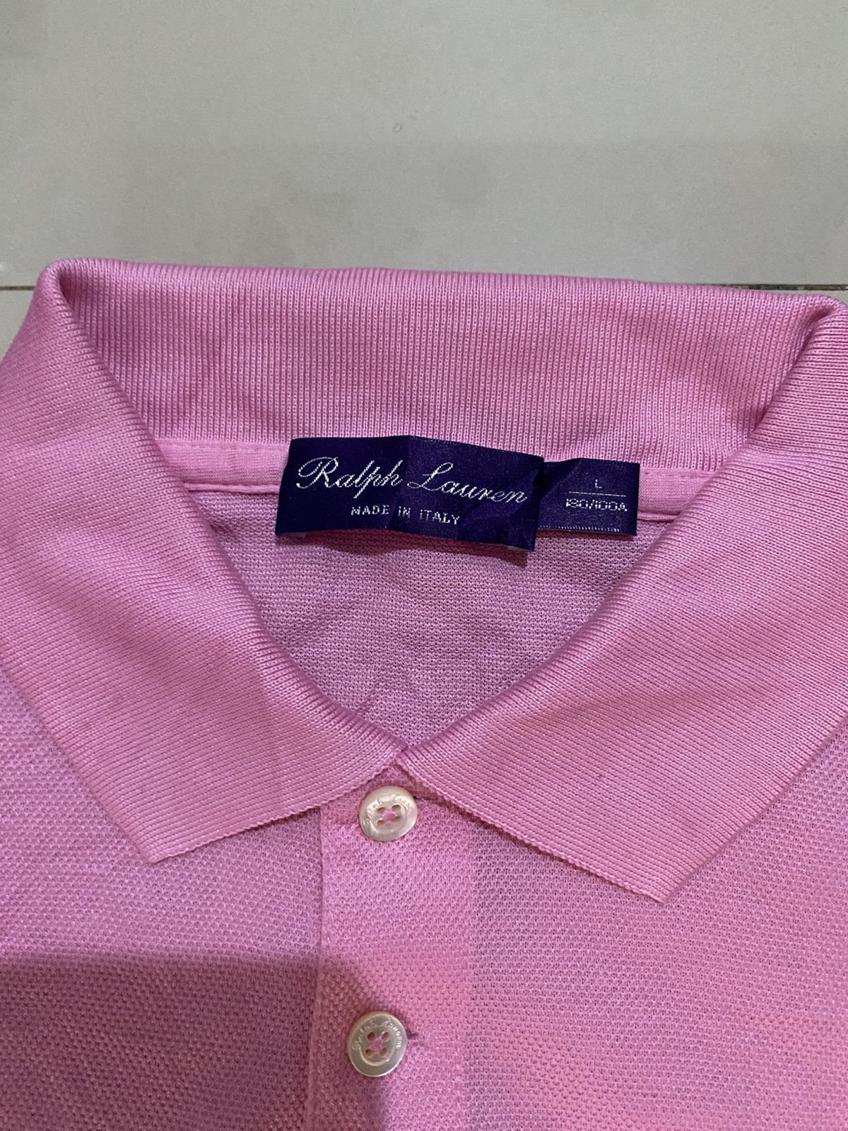 Ralph Lauren Ralph Lauren Purple Label Cotton Piqué Polo Shirt. Size US L / EU 52-54 / 3 - 3 Thumbnail