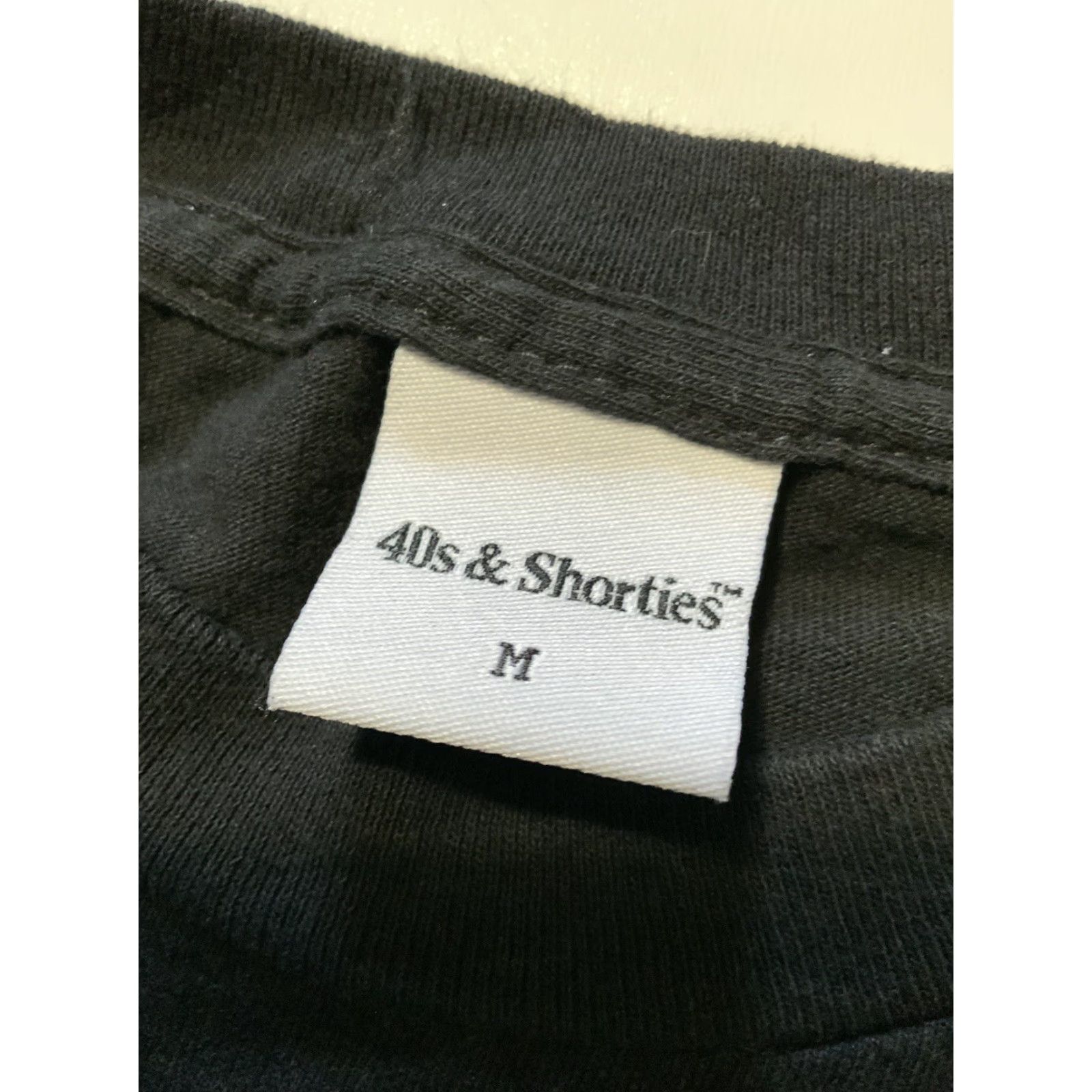 Vintage VINTAGE 40s & Shorties Black Graphic Crewneck S/S T-Shirt Sz. M Mens Shirts 40s & Shawties Crew Neck Graphic Black 40s & Shorties Mens M Size US M / EU 48-50 / 2 - 6 Thumbnail