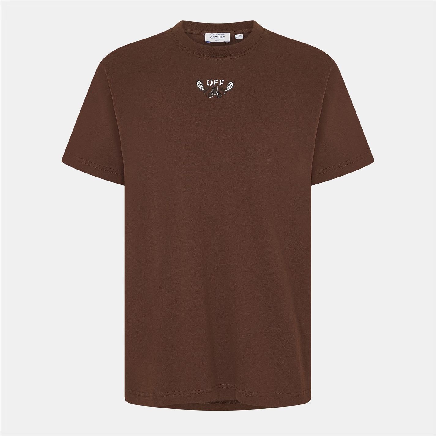 Off-White o1g2r1mq0226 Bandana T-Shirt In Brown Size US XS / EU 42 / 0 - 1 Thumbnail