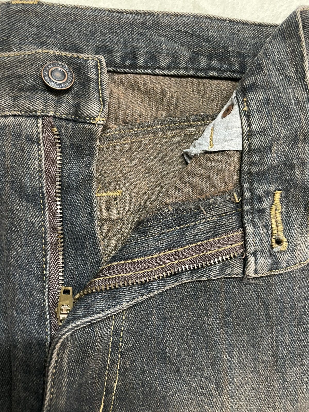 Japanese Brand Vintage Japanese Brand Boot Cut Mudwash Dark Jeans Size US 32 / EU 48 - 6 Thumbnail