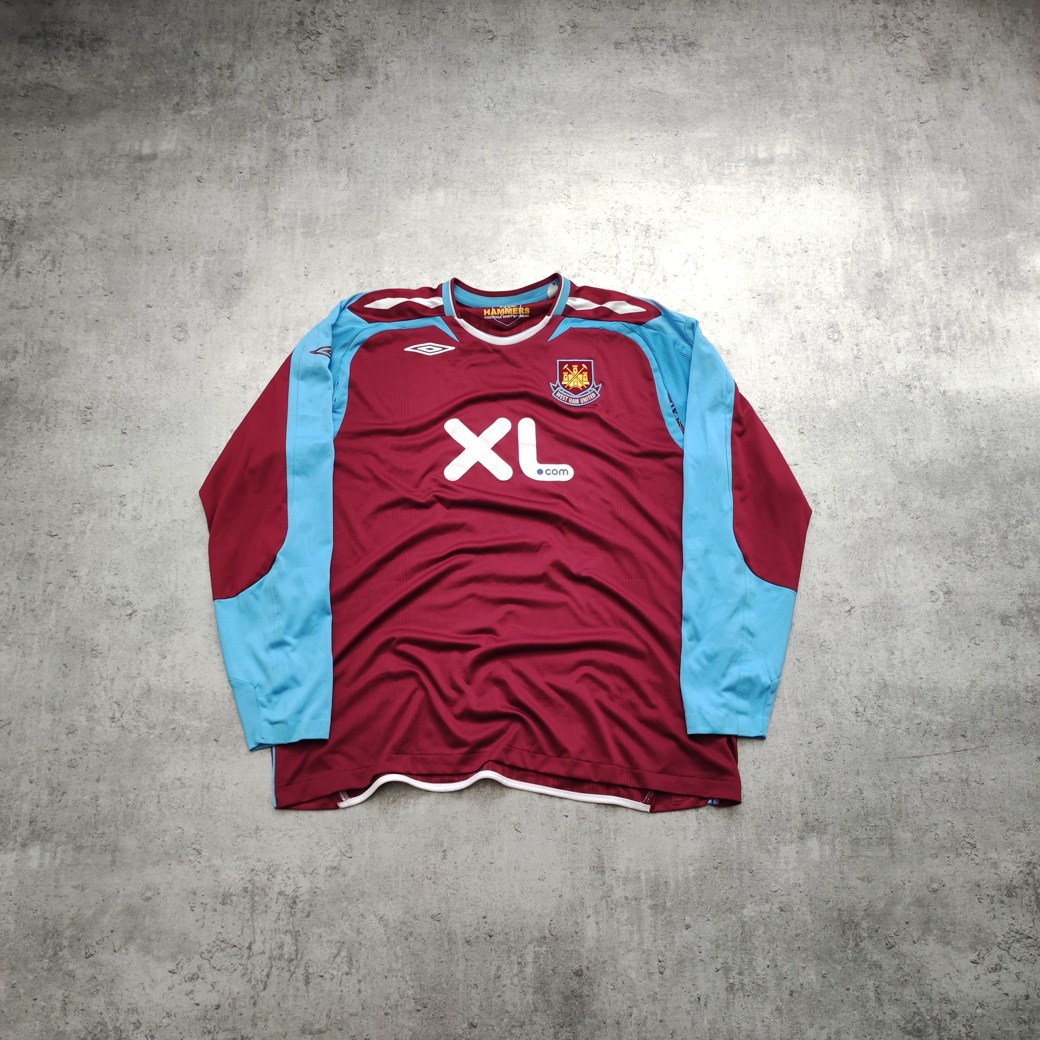 Vintage Vintage RARE 2008 West Ham United x Umbro Long Jersey Size US XXL / EU 58 / 5 - 1 Thumbnail