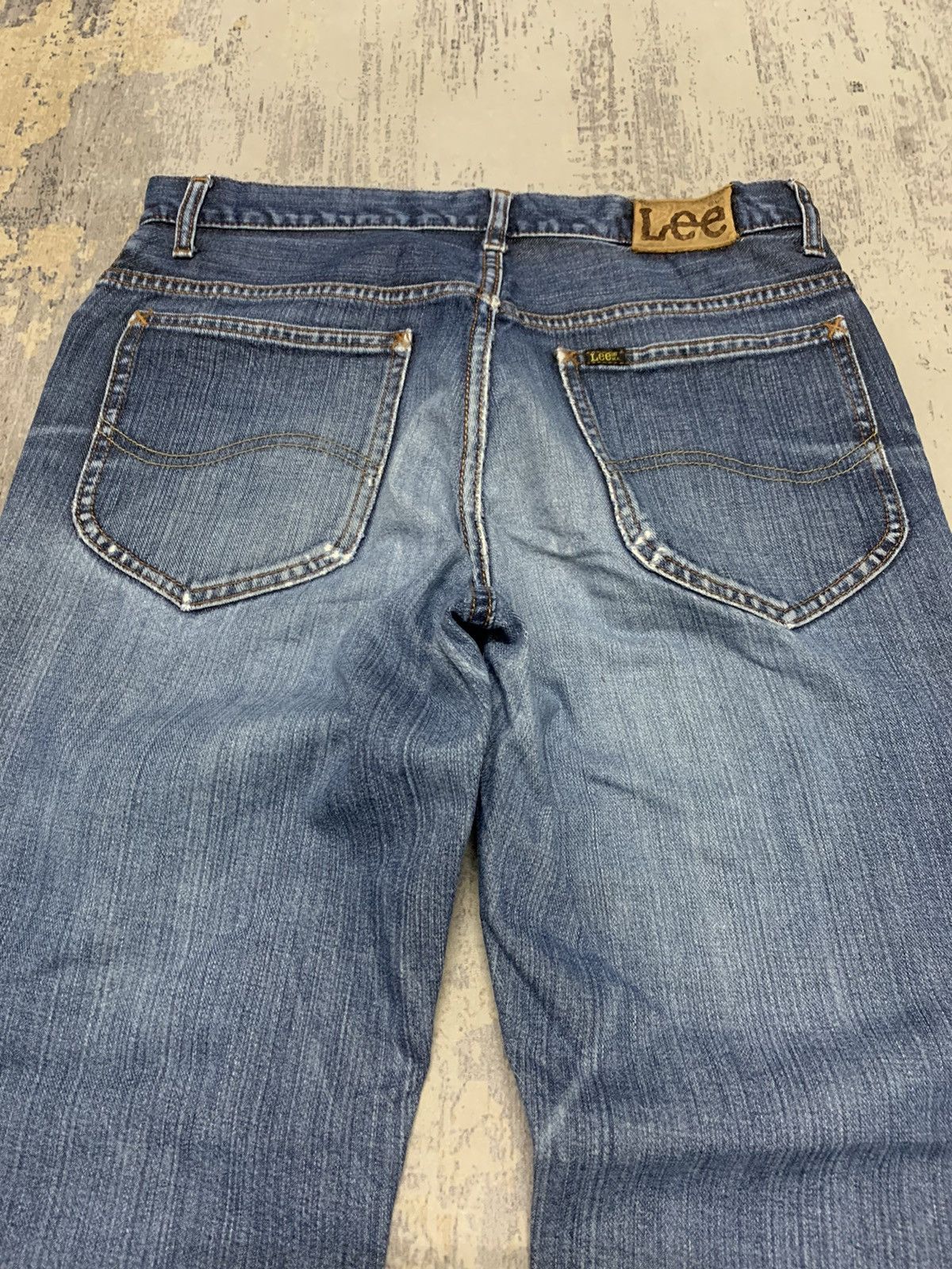 Japanese Brand Vintage Lee M.R. Indigo Blue Straight Fit Denim Pants Size US 31 - 14 Thumbnail