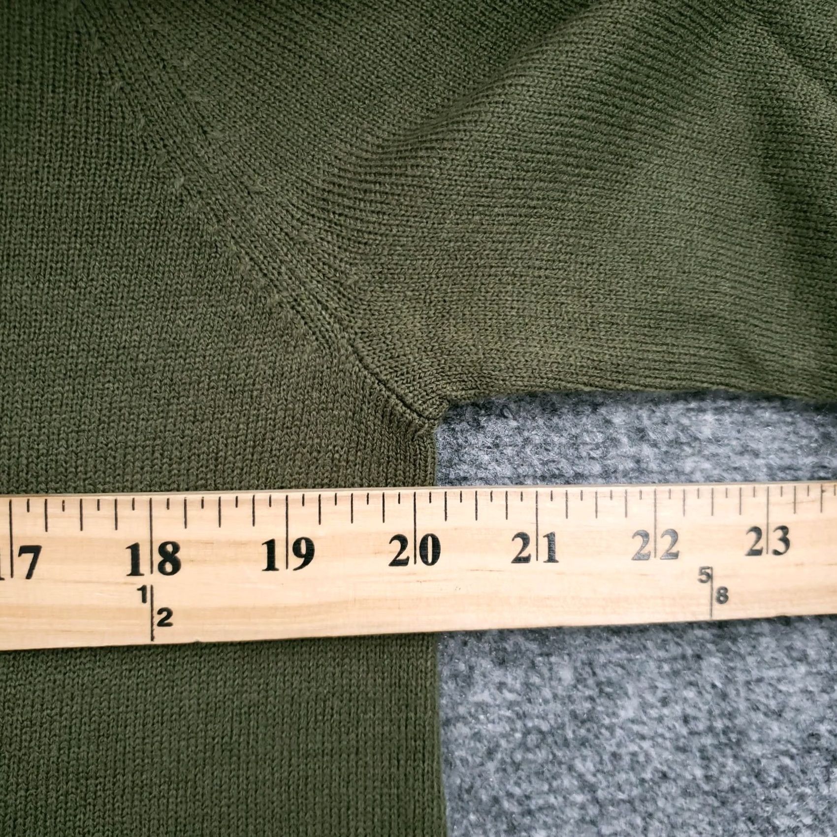 Vintage NYC Sweater Women Medium Green Long Sleeve Tunic Pullover Knit Size M / US 6-8 / IT 42-44 - 5 Thumbnail