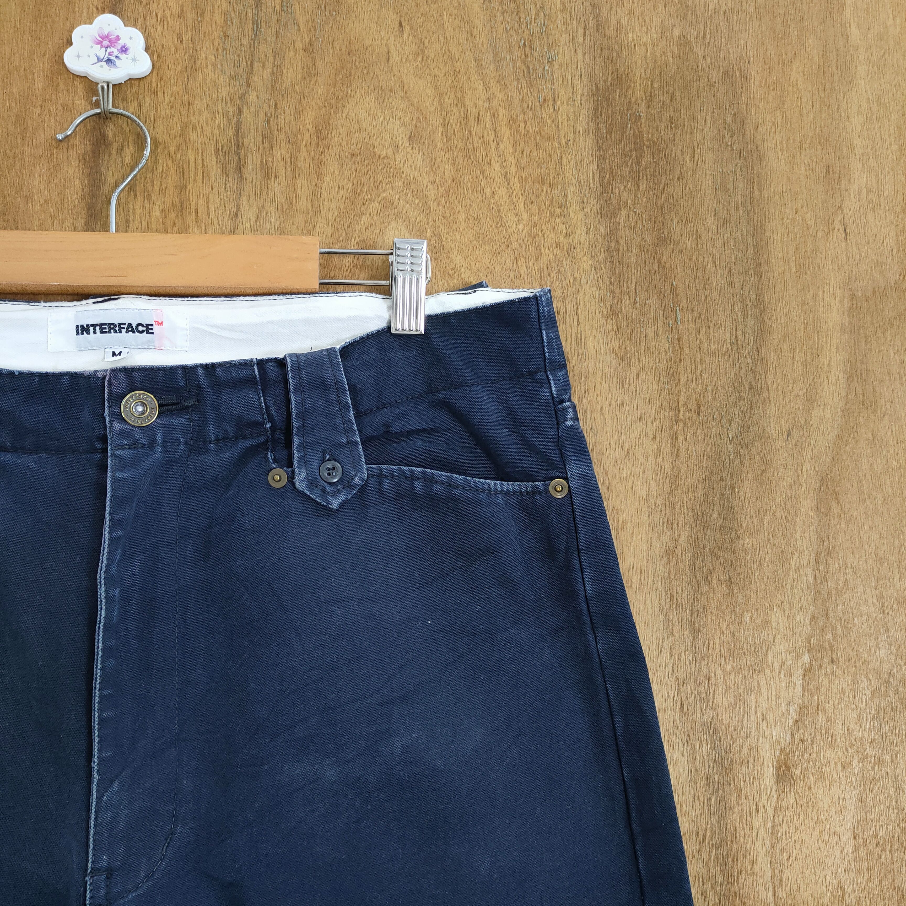 Japanese Brand VINTAGE INTERFACE DARK BLUE TROUSERS CHINO BUSH PANTS Size US 34 / EU 50 - 5 Thumbnail