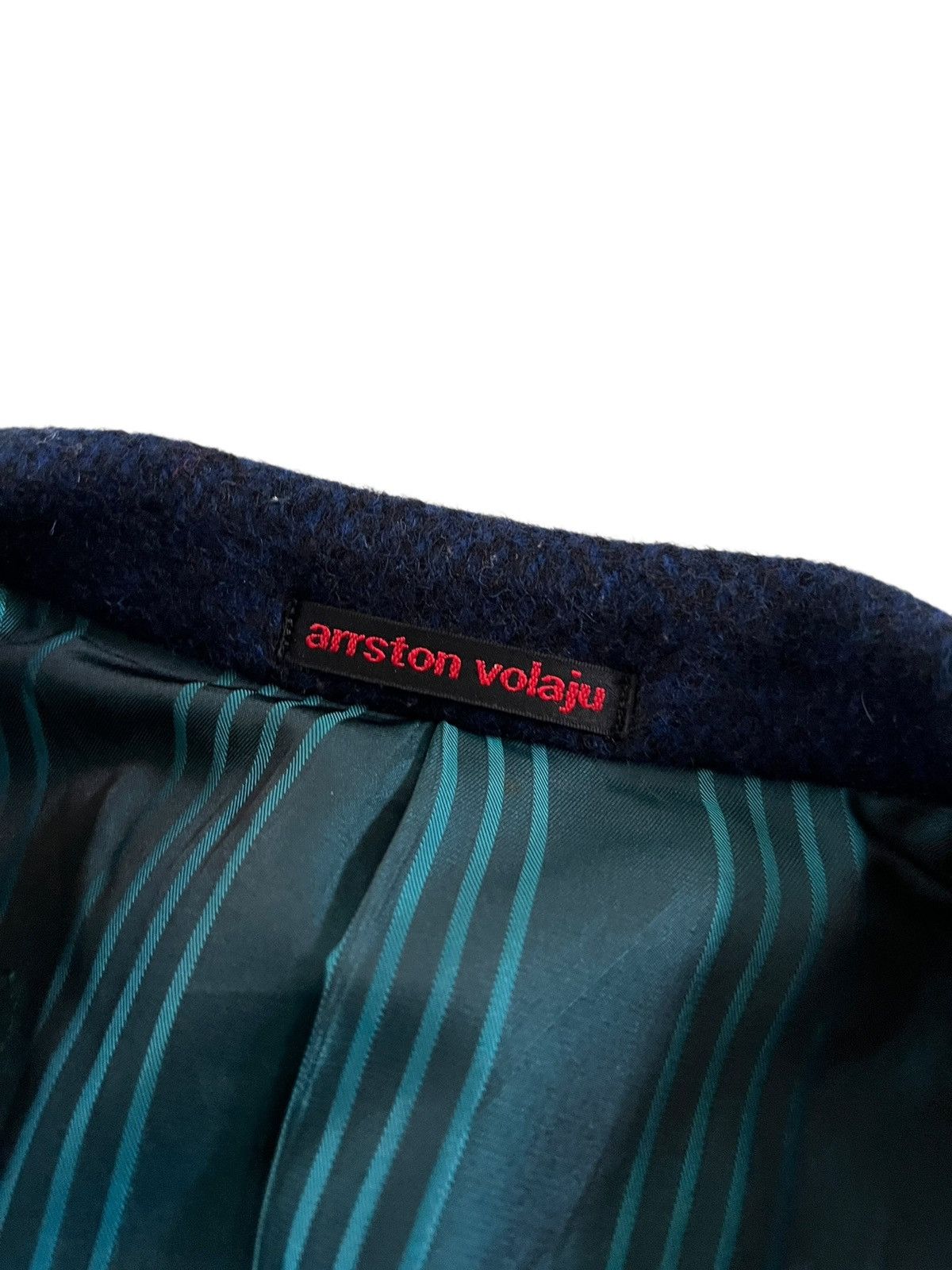 Japanese Brand Arrston Volaju Tweed Knitted Wool Coat Size US L / EU 52-54 / 3 - 9 Thumbnail