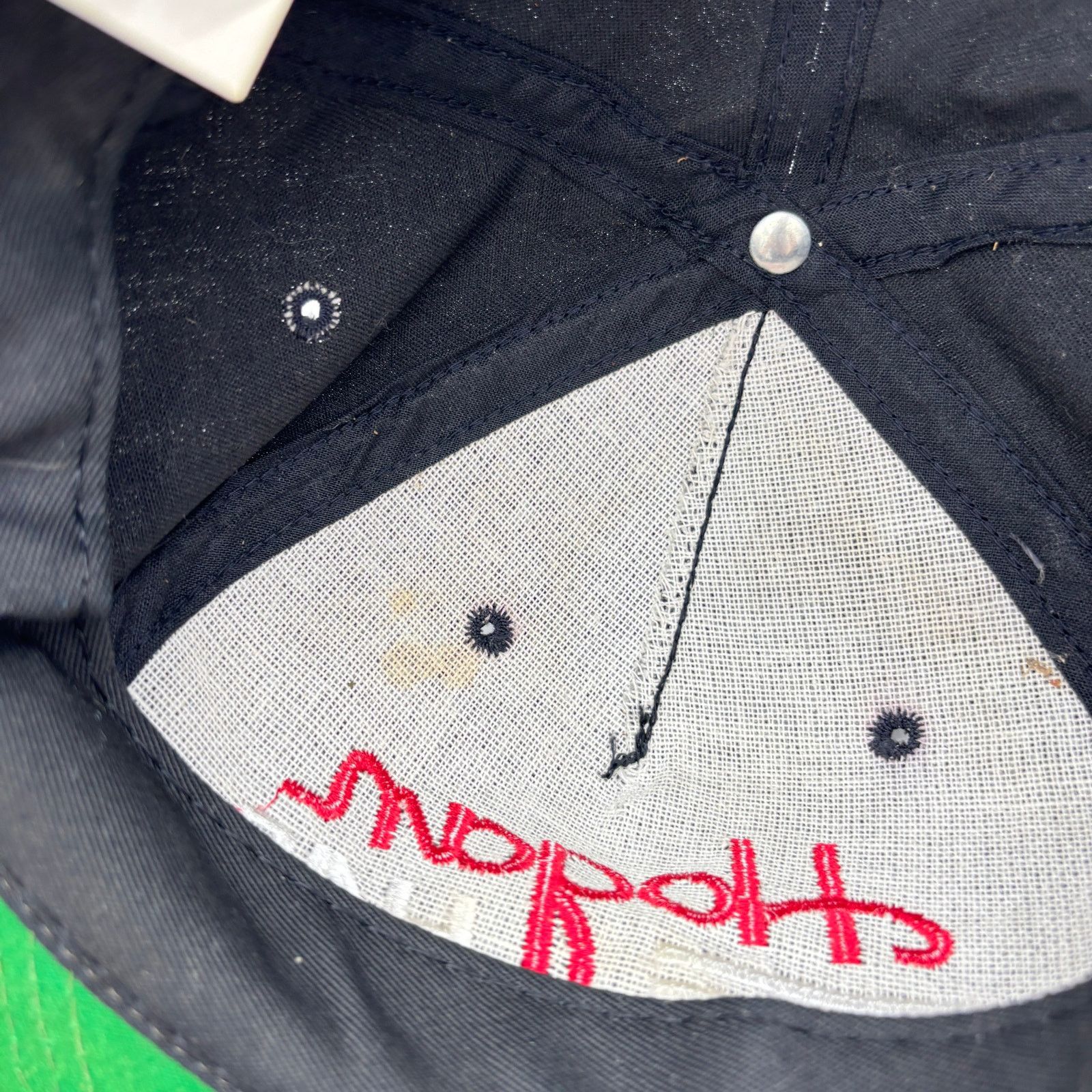 Hogan × Vintage Vintage Ben Hogan H40 Hat 90s Golf Chord Leather Strapback Size ONE SIZE - 9 Thumbnail