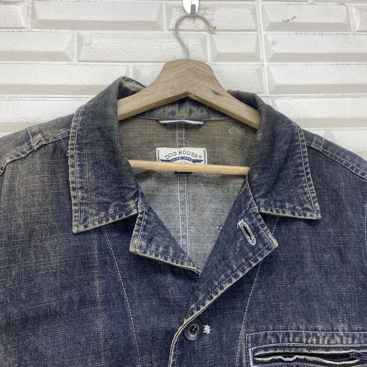 Japanese Brand Japanese Brand Dog House Union Made Distressed Denim Jacket Size US S / EU 44-46 / 1 - 7 Thumbnail
