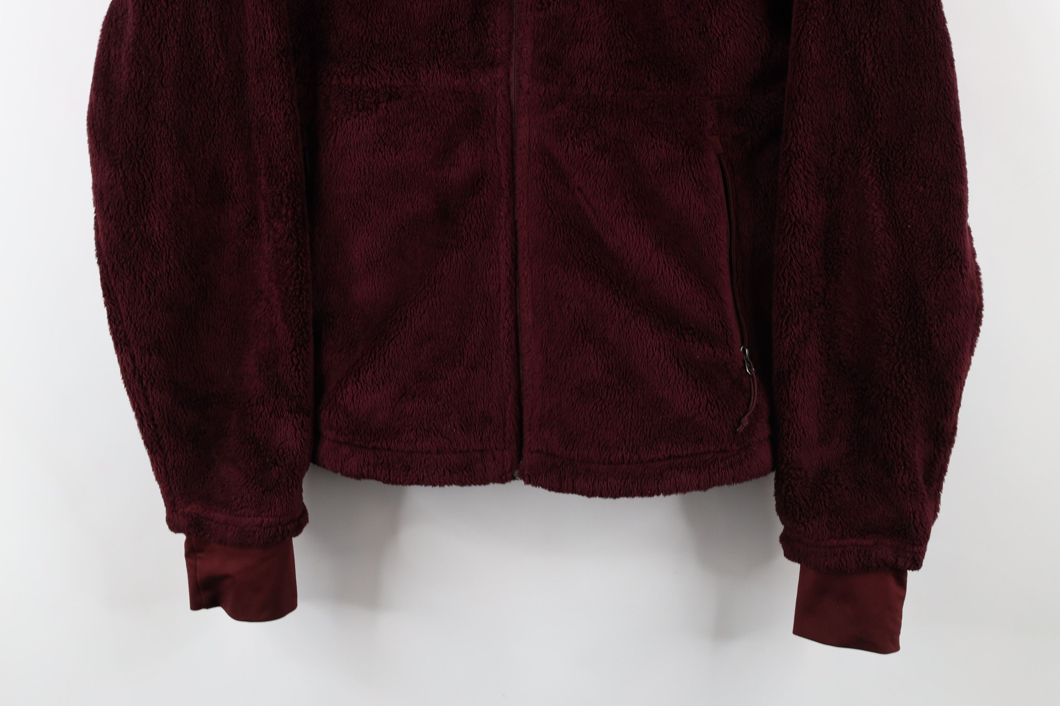 The North Face × Vintage The North Face Spell Osito Flow Fleece Jacket Burgundy Red Size M / US 6-8 / IT 42-44 - 3 Thumbnail