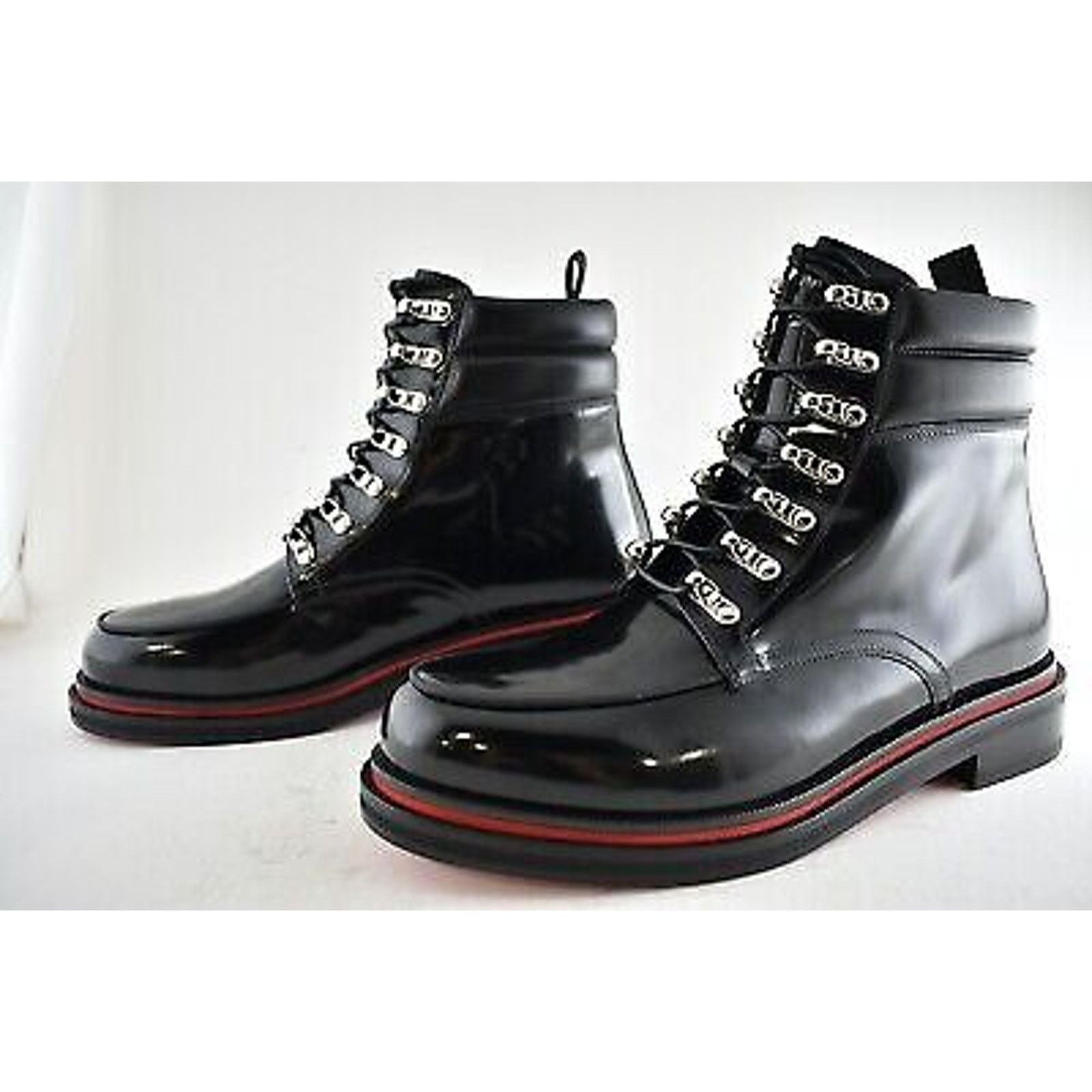 Christian Louboutin Christian Louboutin Mens Leather Combat Lace Up Boot 44 11 Size US 11 / EU 44 - 8 Thumbnail