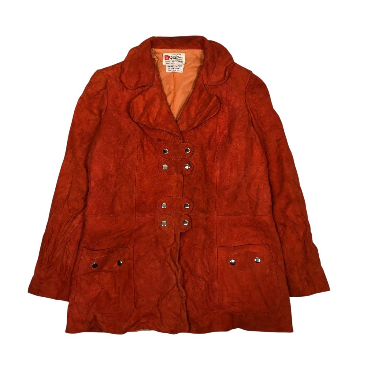 Vintage 🔥VINTAGE CHORE WORK LEATHER JACKET GINATERESA ISSEY MIYAKE Size US M / EU 48-50 / 2 - 1 Thumbnail