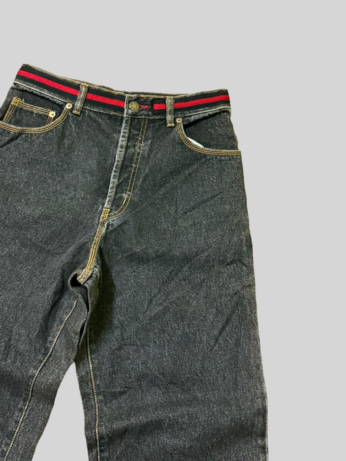 Japanese Brand NAF NAF BAGGY CARPENTER JNCO STYLE DENIM Size US 27 - 5 Thumbnail