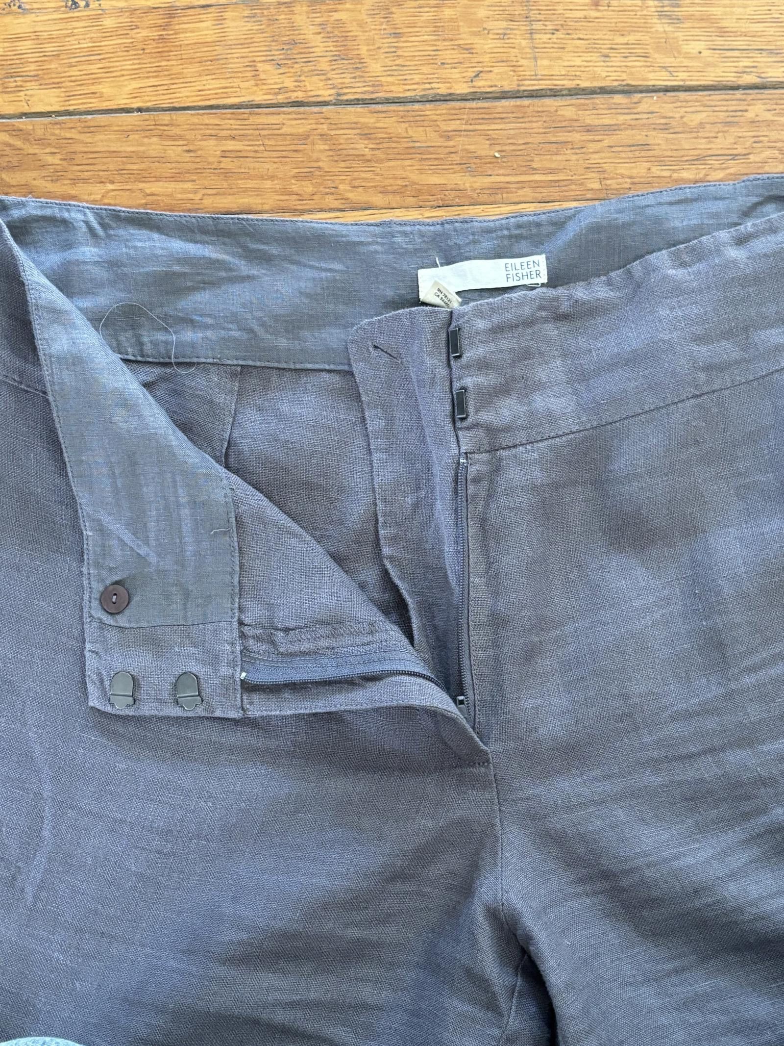Eileen Fisher Eileen Fisher Wide-Leg Gray Pants Size 16 Size 38" / US 16 / IT 52 - 5 Thumbnail