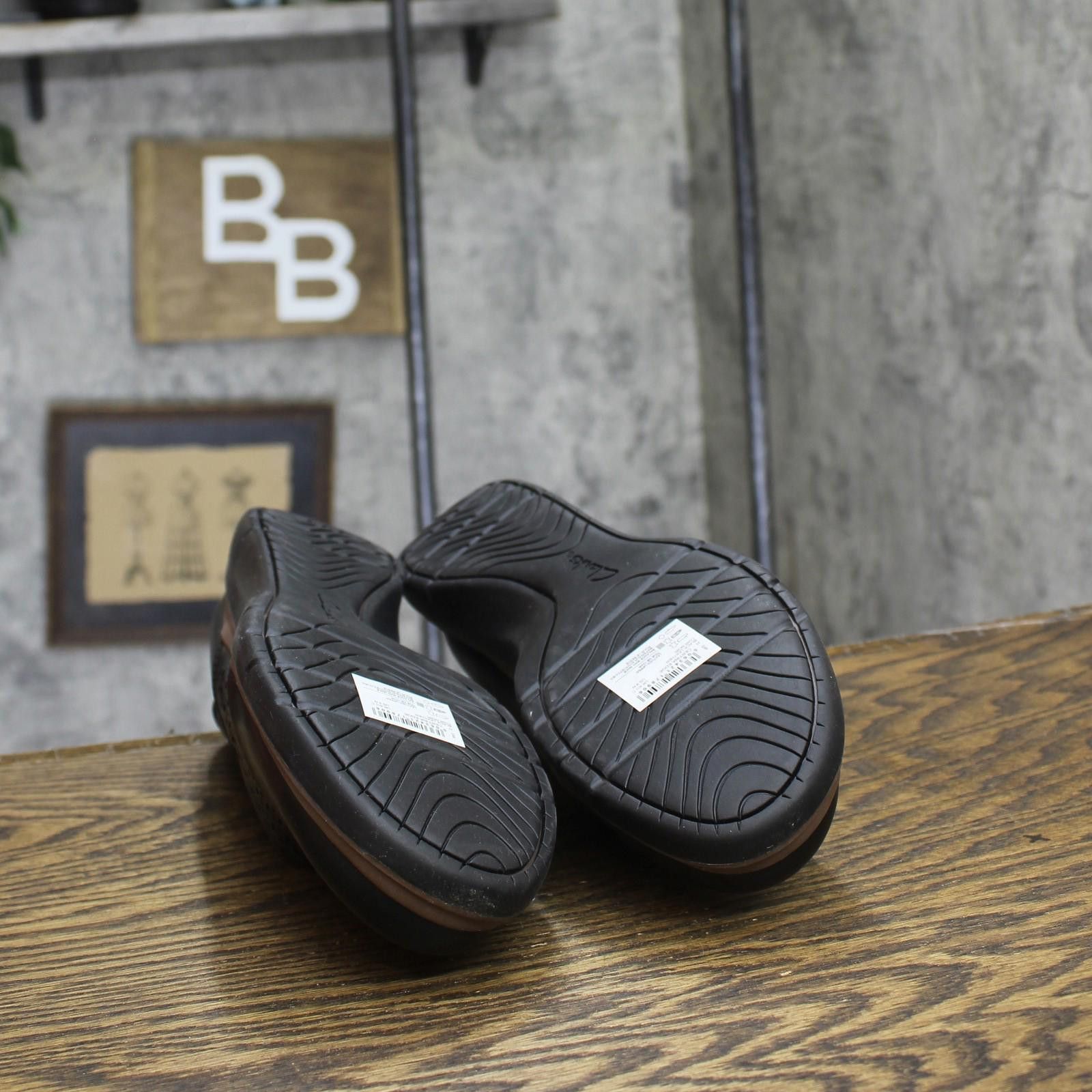 Clarks Nwt Clarks Certina Edge Slip On Leather Loafers Black 9n Size US 9 / IT 39 - 5 Thumbnail