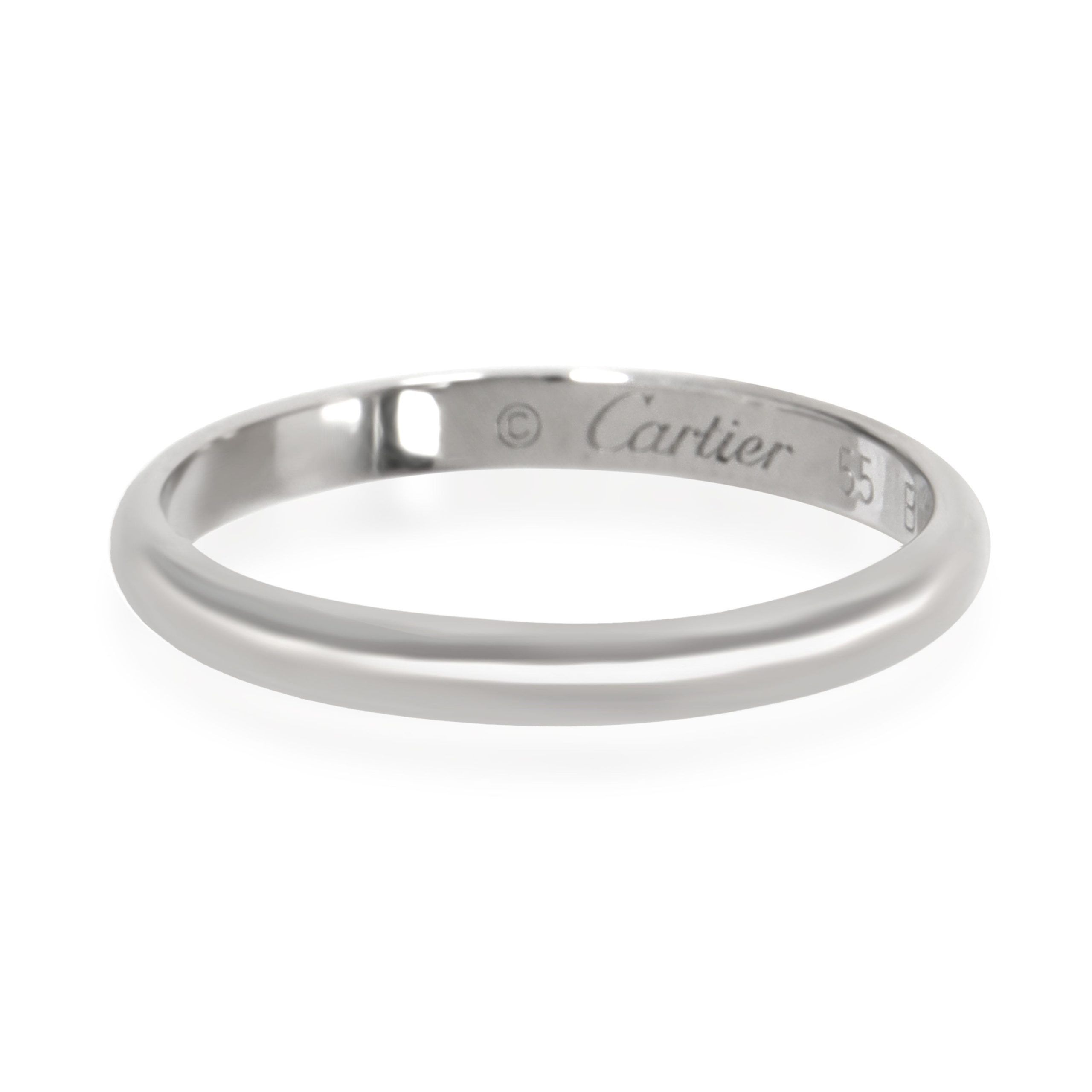 image of Cartier 1895 Band In Platinum in Silver, Women's