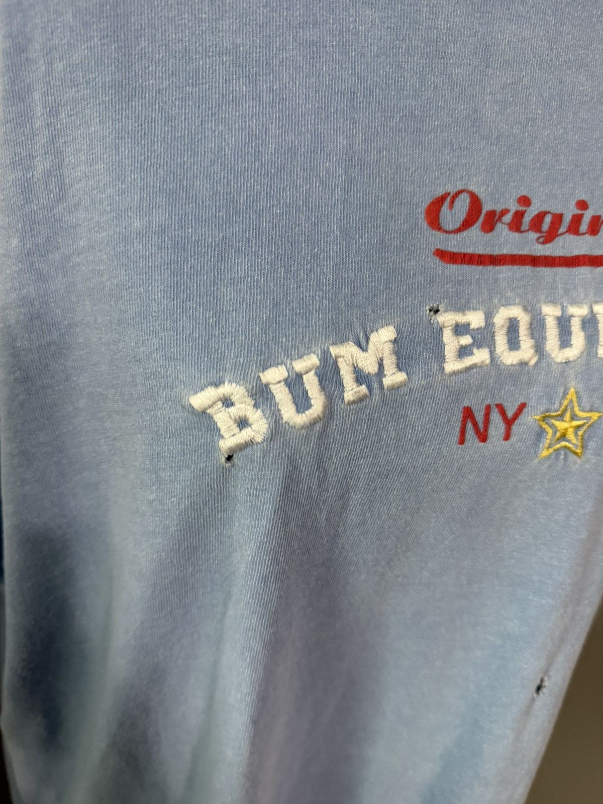 B.U.M Equipment VTG Bum Equipment Embroidered Logo Blue T-Shirt 90’s Medium. Size US M / EU 48-50 / 2 - 5 Thumbnail