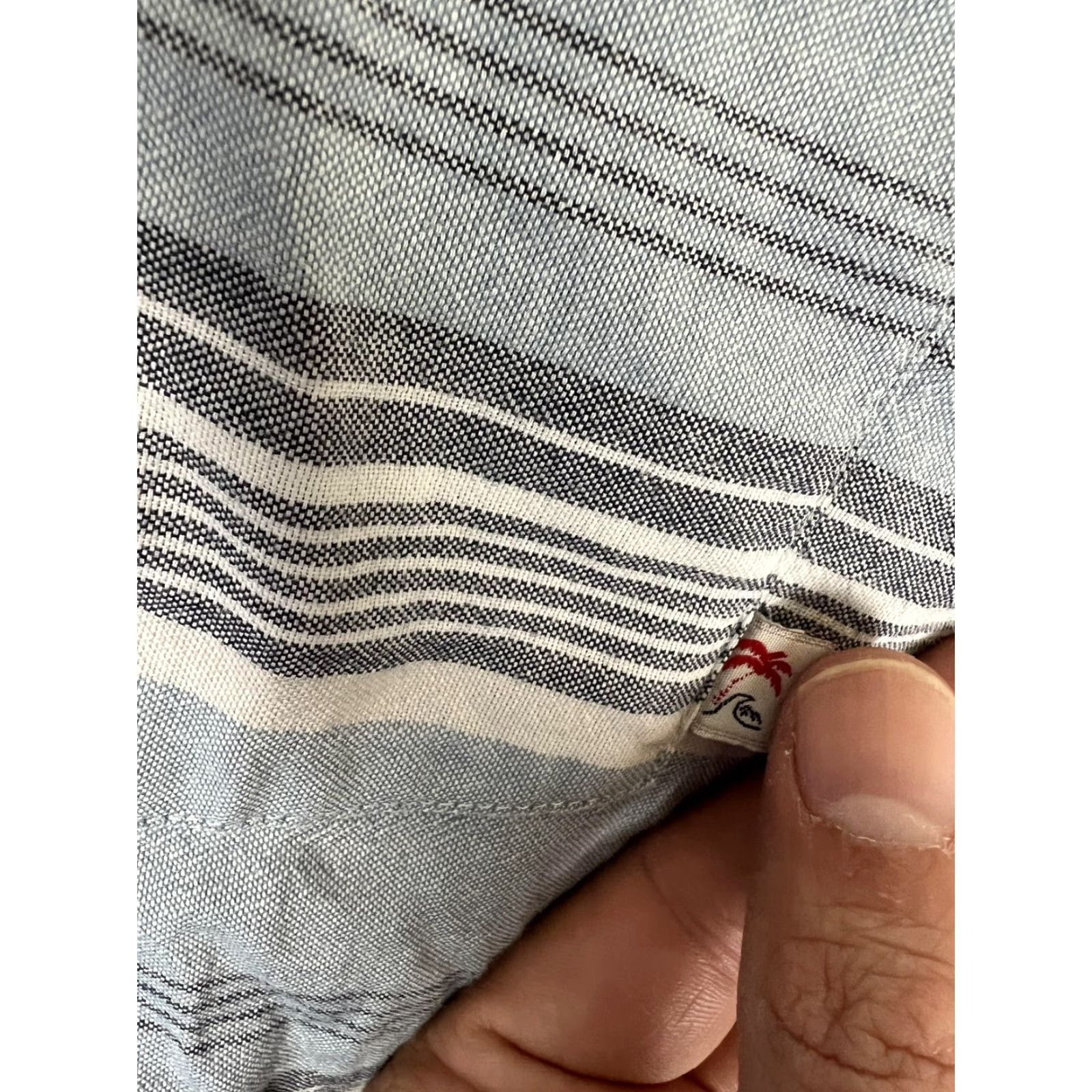 Quiksilver Vtg Quiksilver Shirt Mens XL Blue Striped Modern Fit Short Sleeve Button Front Size US XL / EU 56 / 4 - 3 Thumbnail