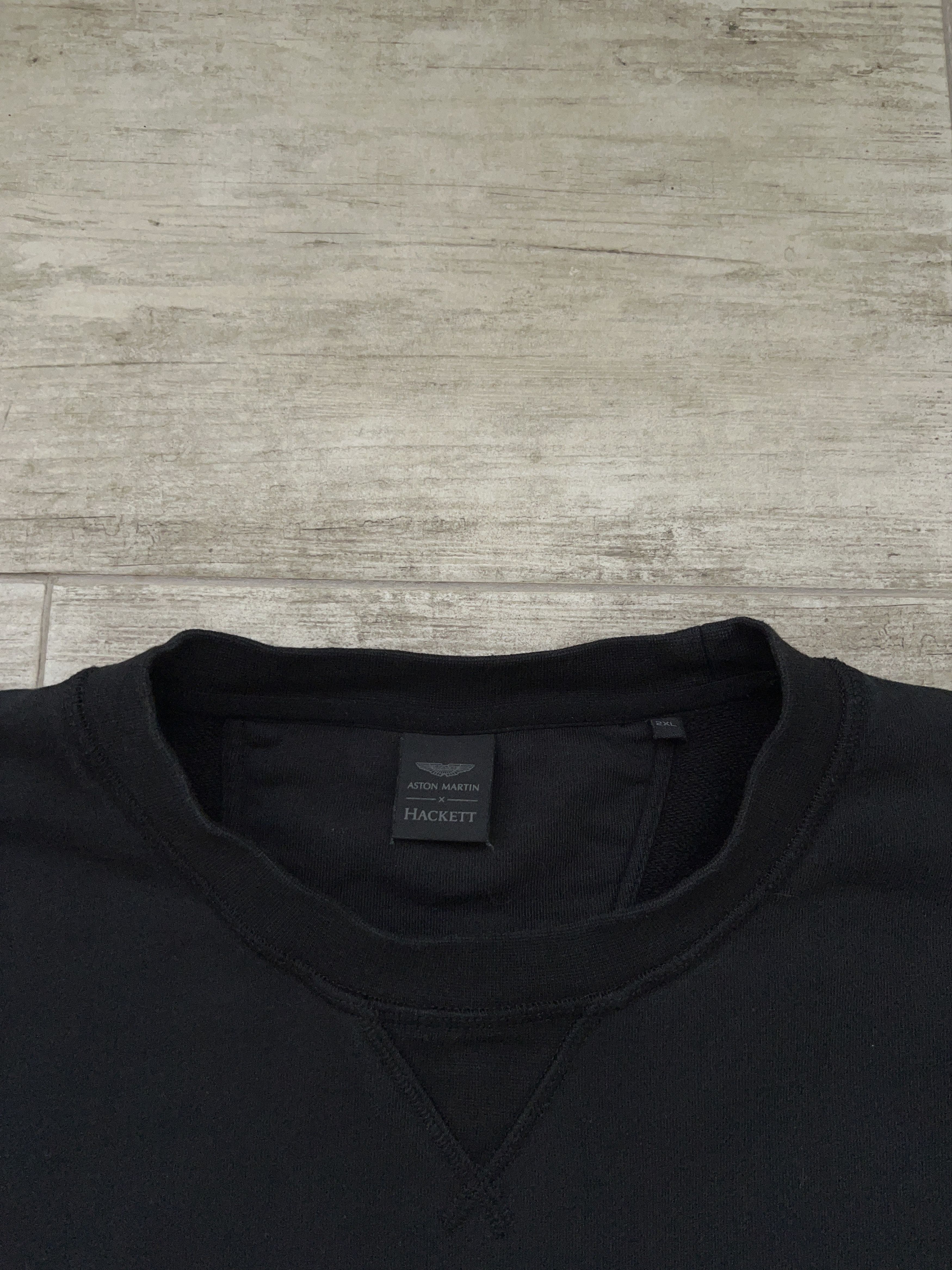 Hackett Mens Hackett London Aston Martin Black Sweatshirt Pullover Size US XXL / EU 58 / 5 - 2 Thumbnail