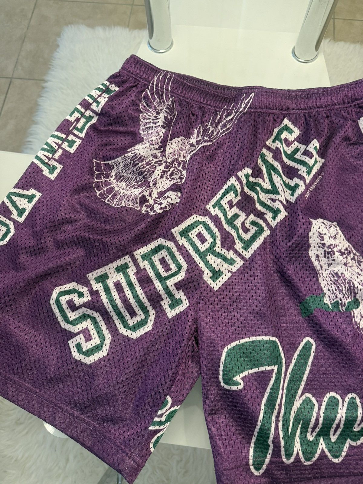 Supreme Supreme Varsity Mesh Short Purple Size US 29 - 4 Thumbnail