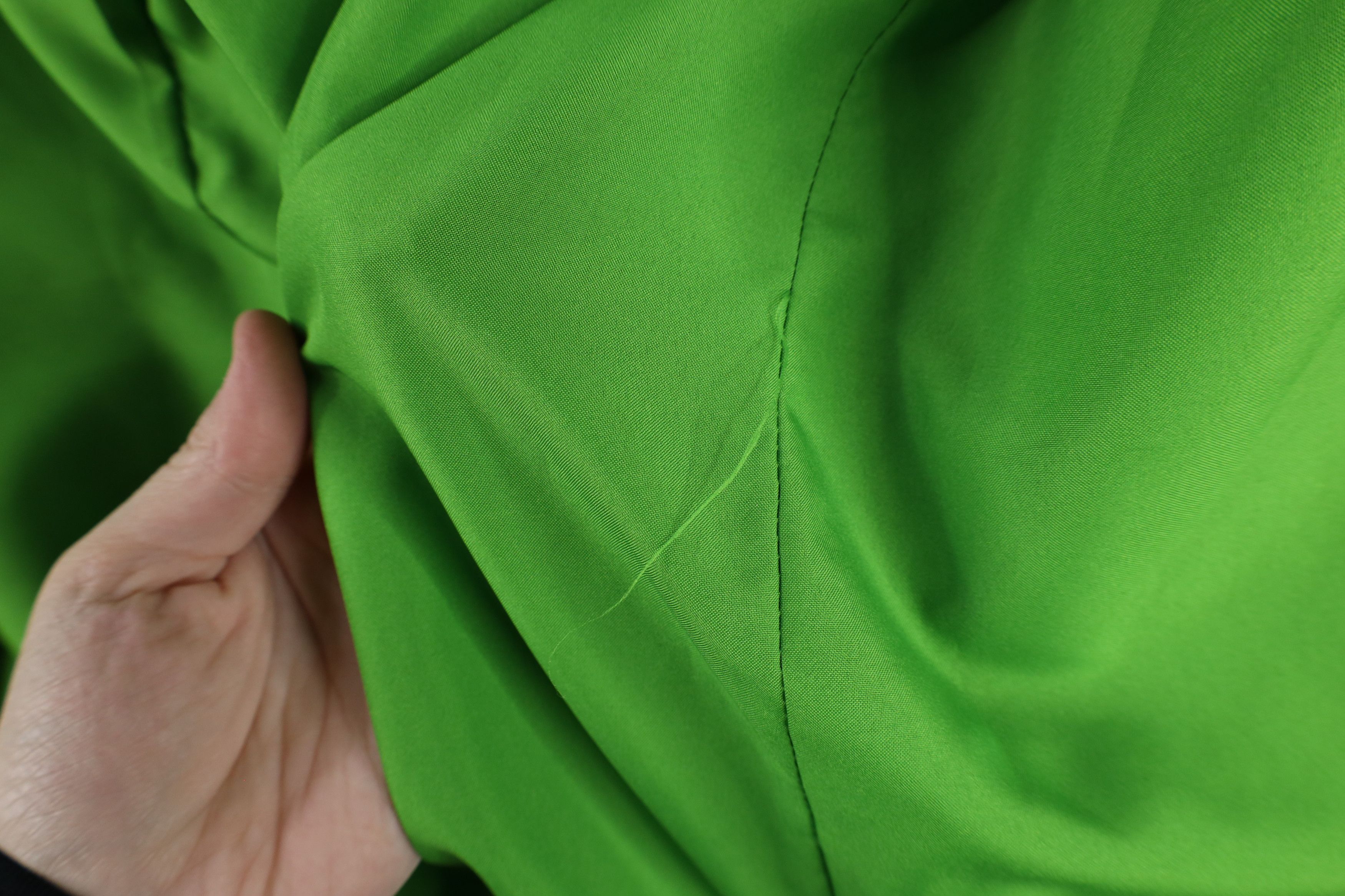 Vintage Vintage 90s Streetwear Wool Full Zip Bomber Jacket Lime Size L / US 10 / IT 46 - 9 Thumbnail