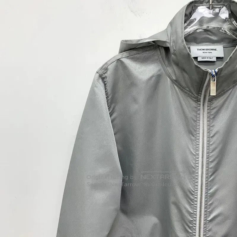 Thom Browne Thom Browne Gray Polyester Women's Trench Coat . Size XXS / US 00 / IT 34 - 2 Thumbnail