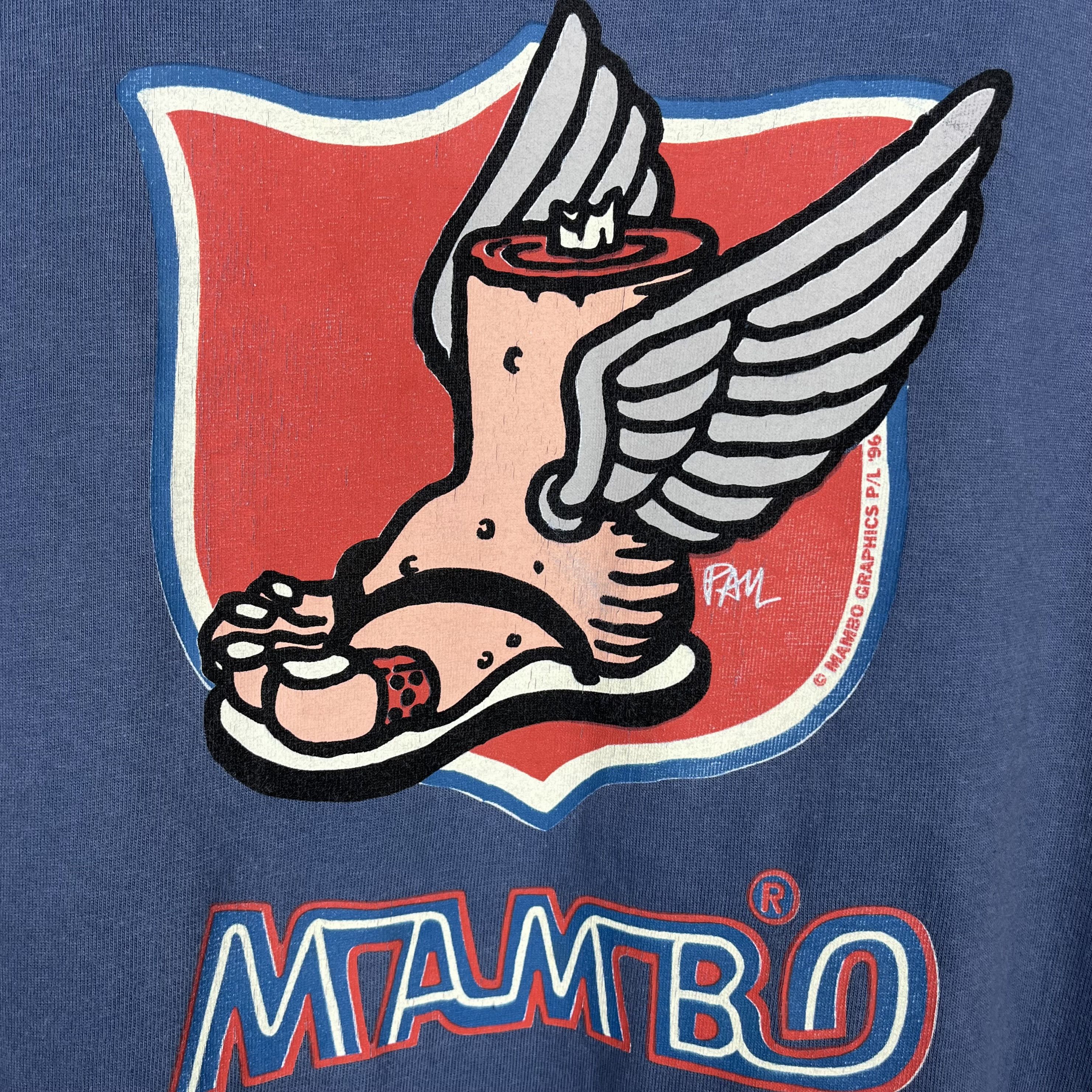 Mambo Vintage Mambo Australia Winged Foot Big Logo T Shirt 1996 Size US M / EU 48-50 / 2 - 7 Thumbnail