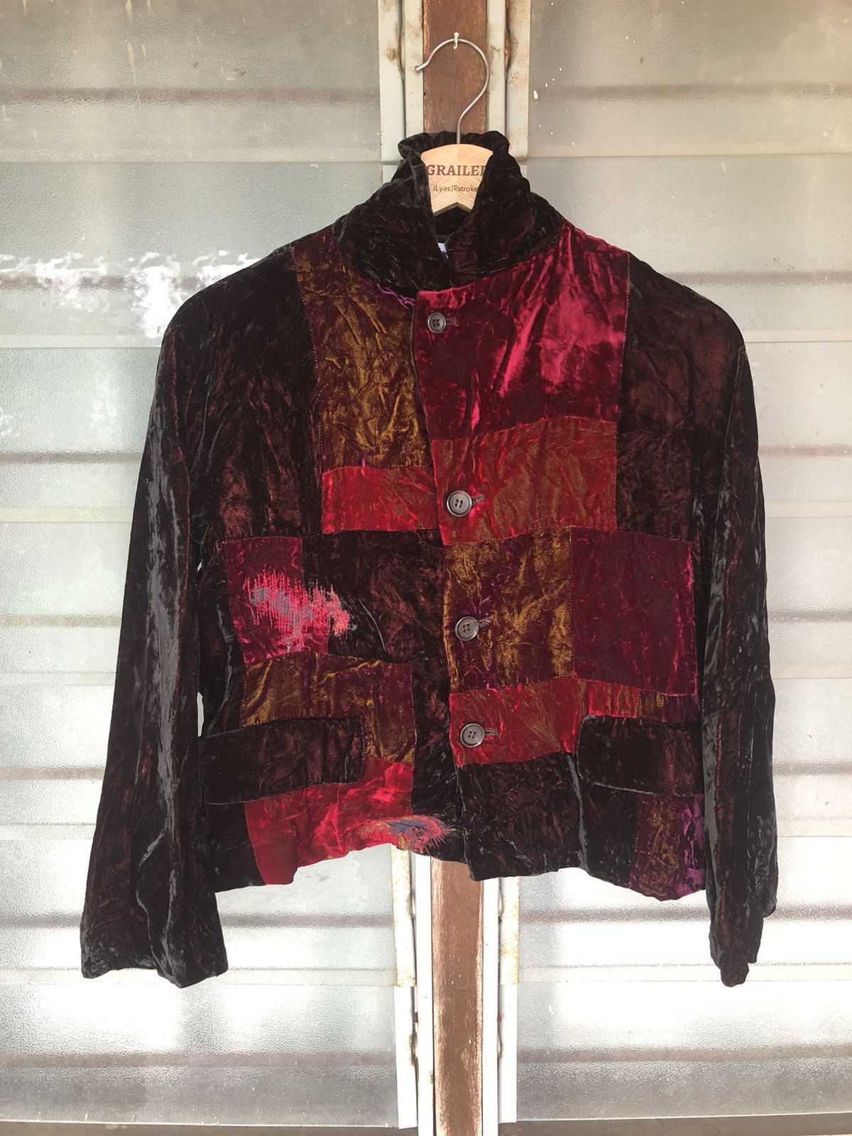 Comme des Garcons Vintage 90’s Comme Des Garçons Velvet Viscose Rayon Jacket Size M / US 6-8 / IT 42-44 - 1 Thumbnail