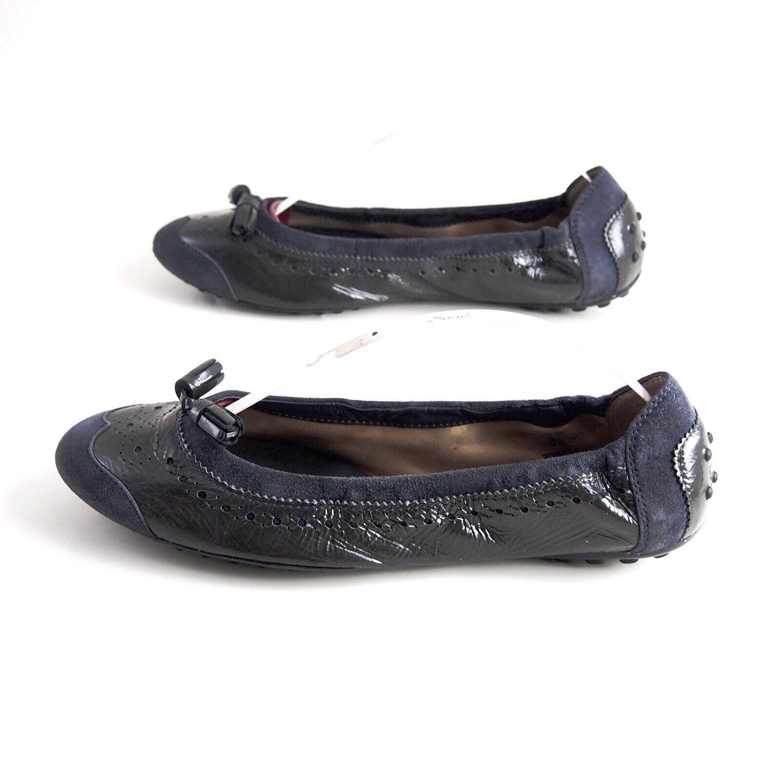 Tod's Tod's Tasseled Flats Blue Suede Gray Pat Leather EU 38 US 8 Size US 8 / IT 38 - 3 Thumbnail