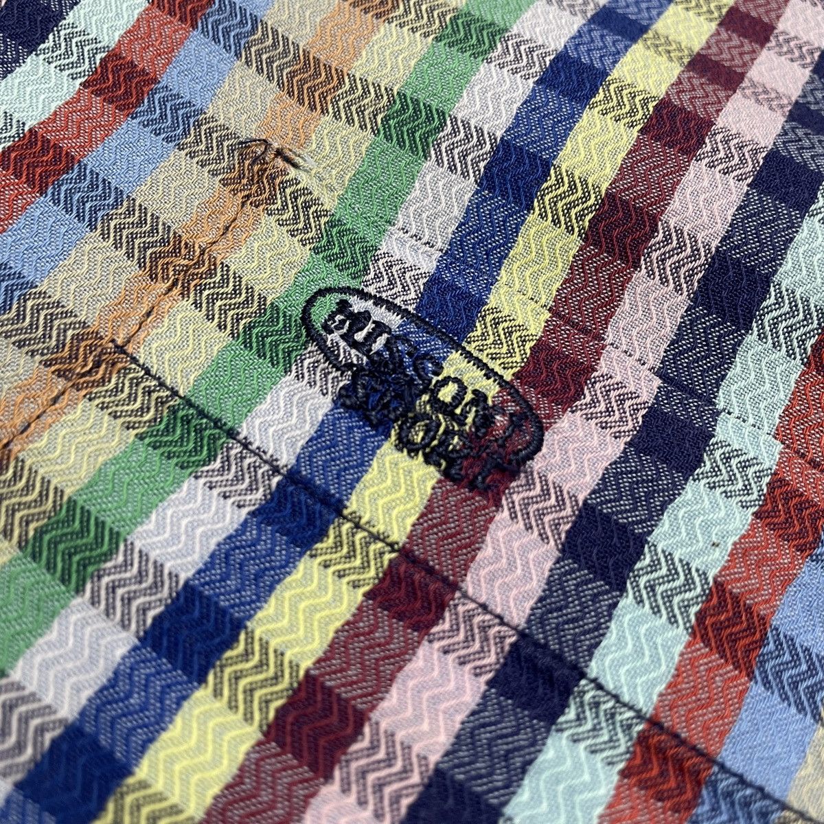 Missoni 90s Missoni Sport Italy Multi Color Striped Shirt Size US XL / EU 56 / 4 - 5 Thumbnail