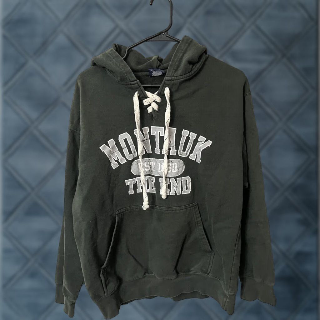 Vintage Y2K Montauk hoodie Green Medium MV Sport Mens Hoodie M Green Sports Pullover Vintage? (Cannot add new info) Size US M / EU 48-50 / 2 - 1 Thumbnail