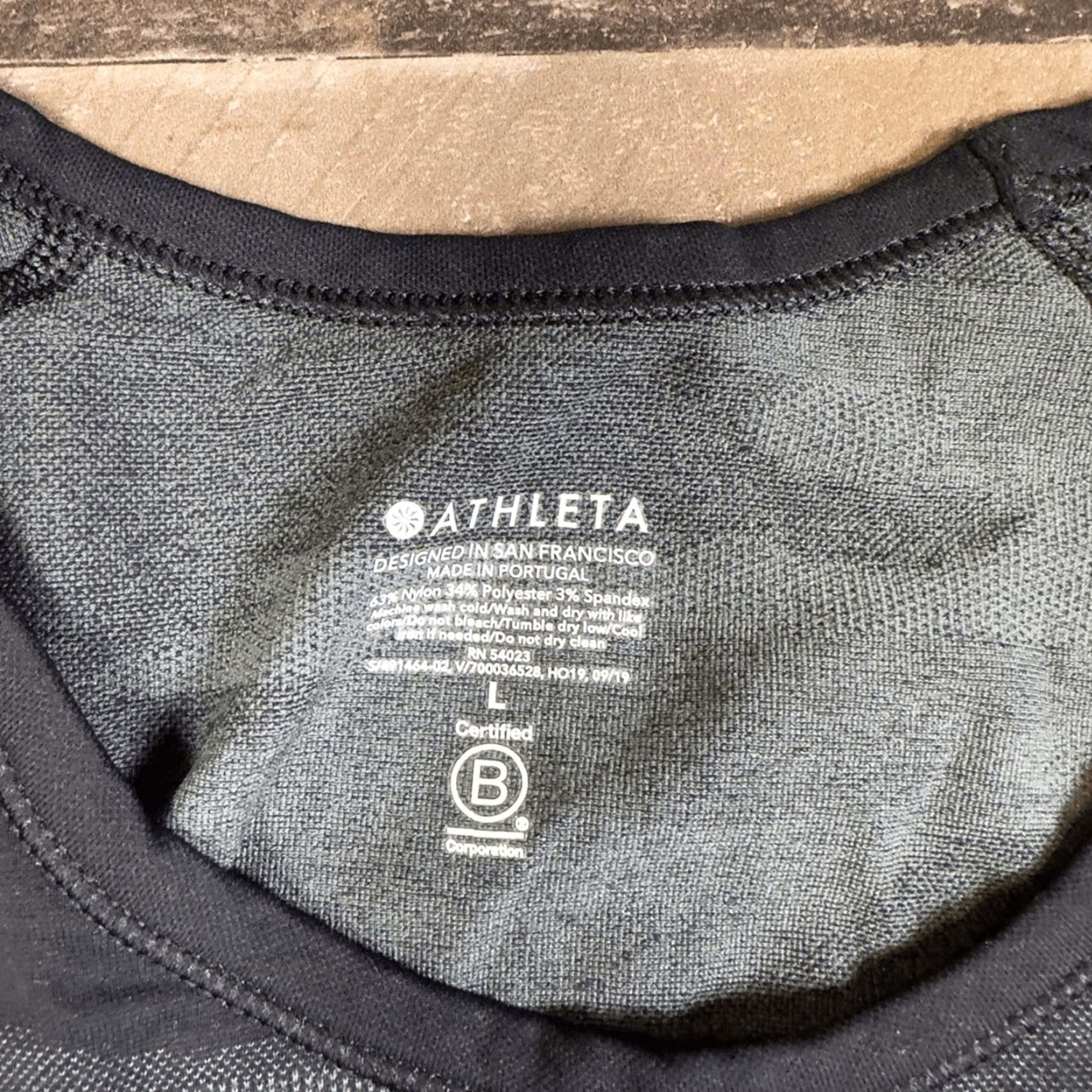 Athleta Athleta Shirt Women L Multicolor Camouflage Long Sleeve Speedlight Active Top Black Grey Size L / US 10 / IT 46 - 2 Thumbnail