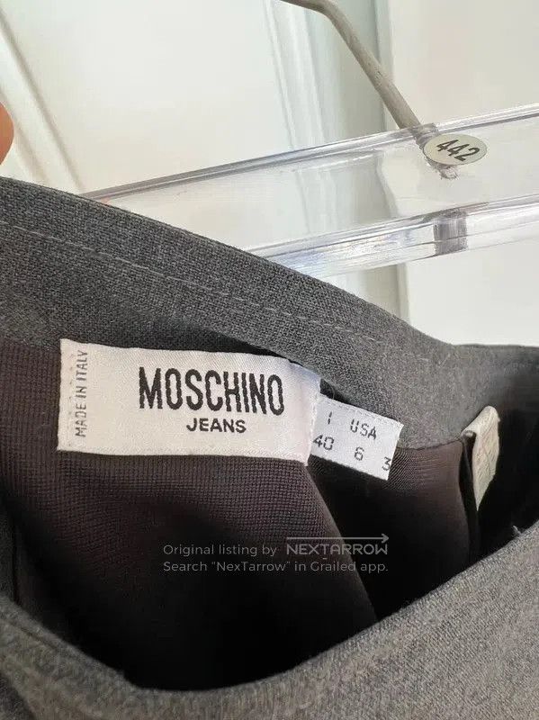 Moschino Moschino Gray Floral Embroidered Skirt . Size 28" / US 6 / IT 42 - 4 Thumbnail
