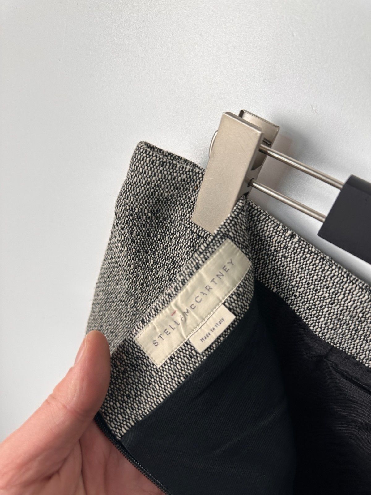 Stella McCartney Stella McCartney Wool Mini Skirt Embroidery Print Grey Size 30" / US 8 / IT 44 - 6 Thumbnail