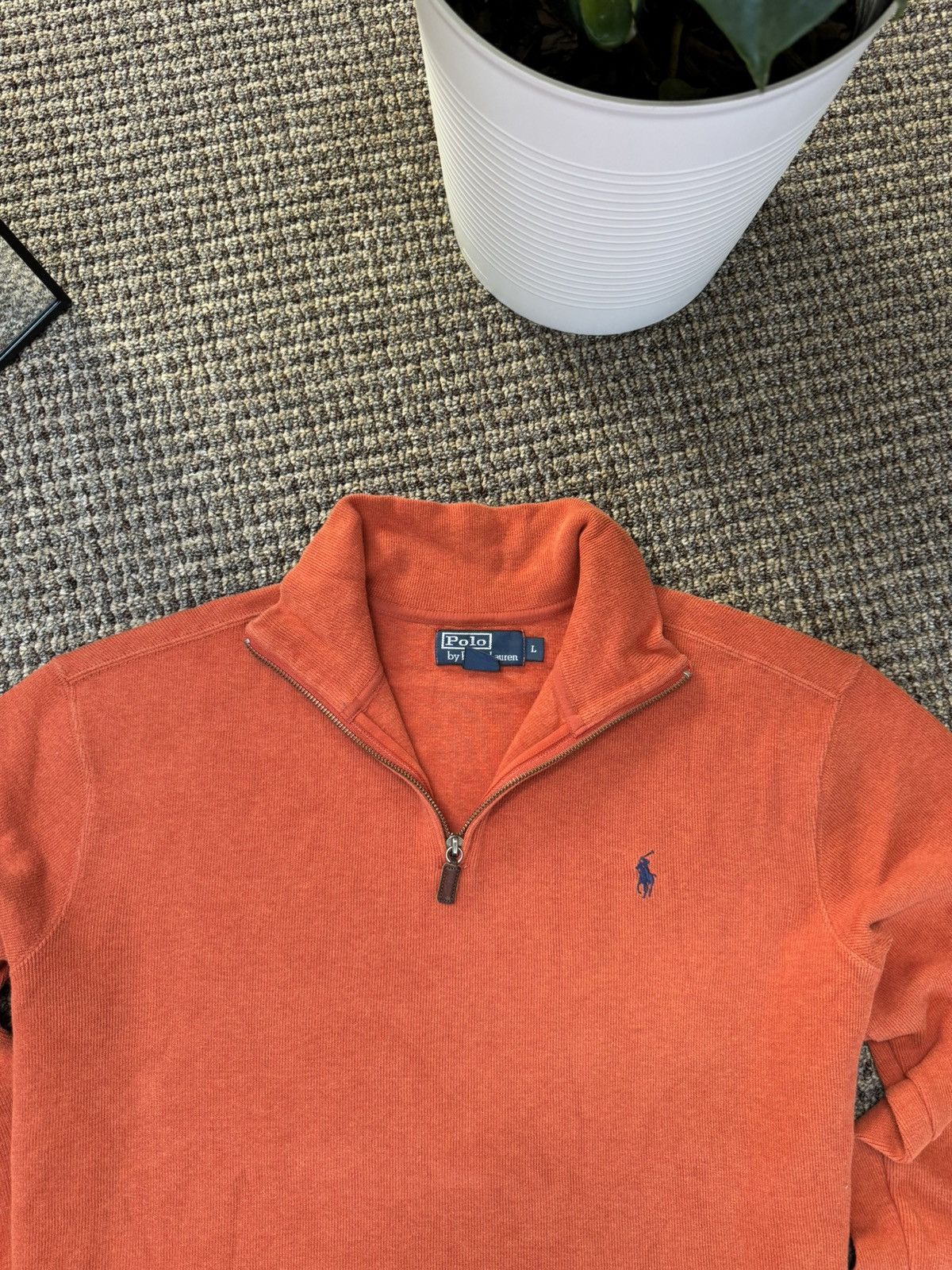 Other Men’s Vintage Sweater 1/3 Zip Polo Ralph Lauren Size US L / EU 52-54 / 3 - 7 Thumbnail