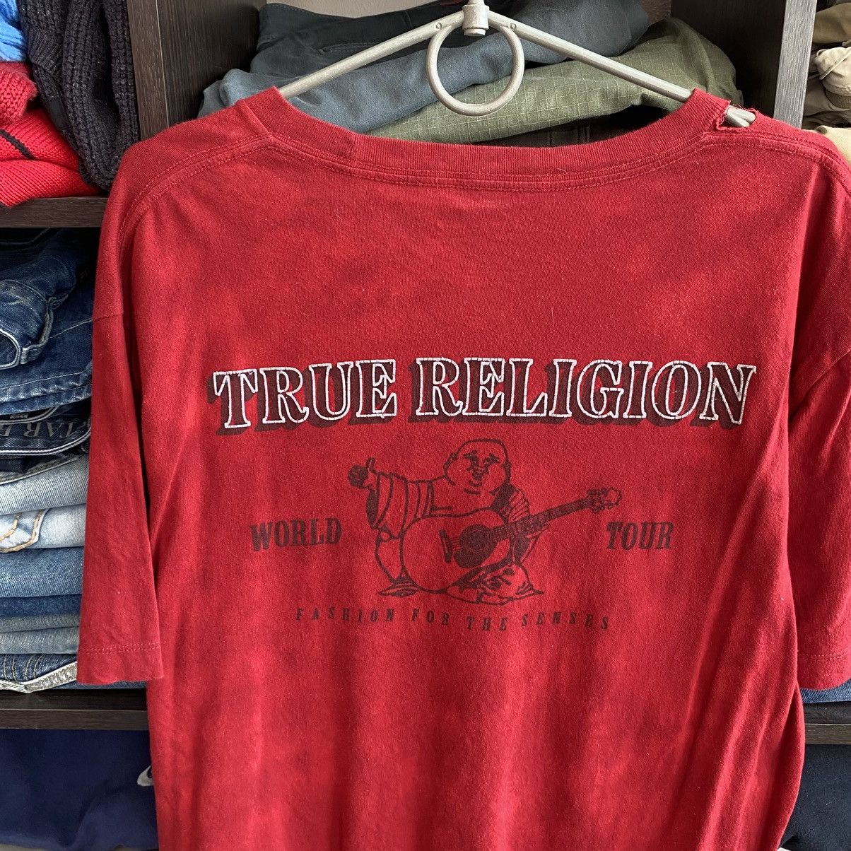 True Religion Mens True Religion Big Logo Graphic Y2K opium tee Size US XL / EU 56 / 4 - 2 Thumbnail