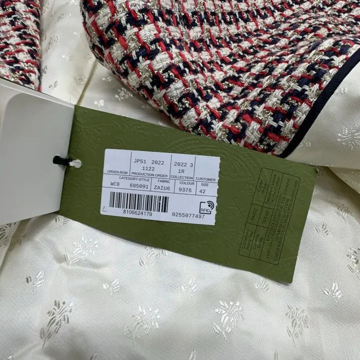 Gucci Gucci SS22 Plaid Double-Breasted Jacket-2507 Size L / US 10 / IT 46 - 1 Thumbnail