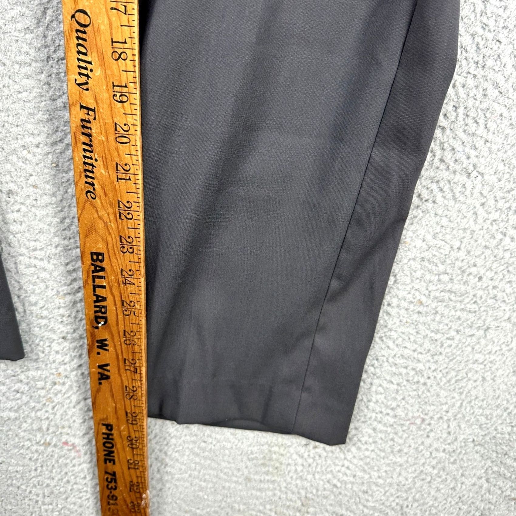 Vintage Axist Mens The City Dress Pants Gray 36X30 Flat Front Straight Leg Stretch) Size US 36 / EU 52 - 7 Thumbnail
