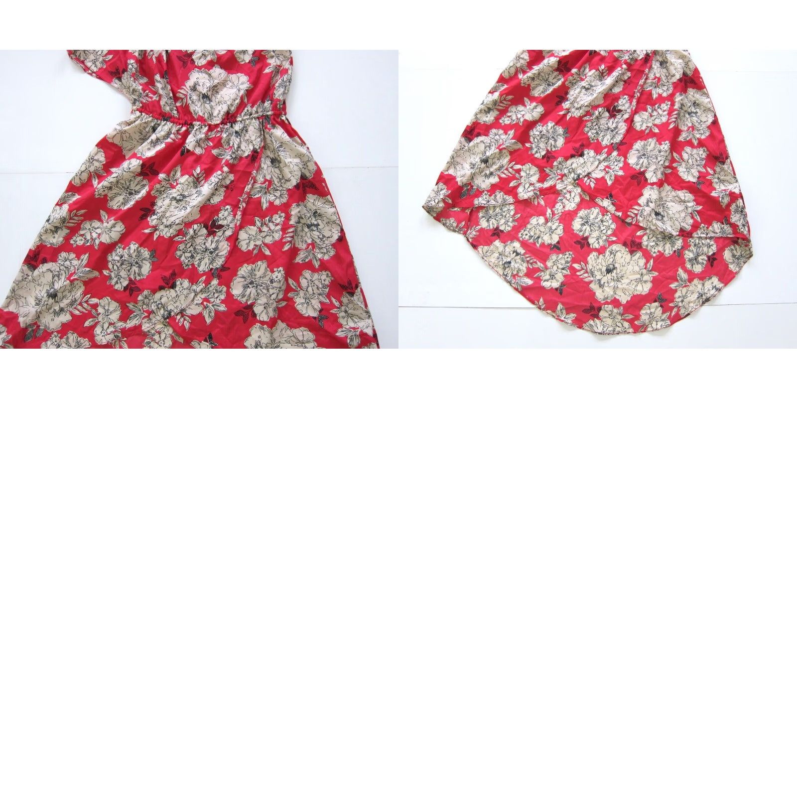 Pinko Angie Pink Ivory Black Floral One Shoulder Empire Waist Sun Dress Women Medium Size M / US 6-8 / IT 42-44 - 8 Thumbnail