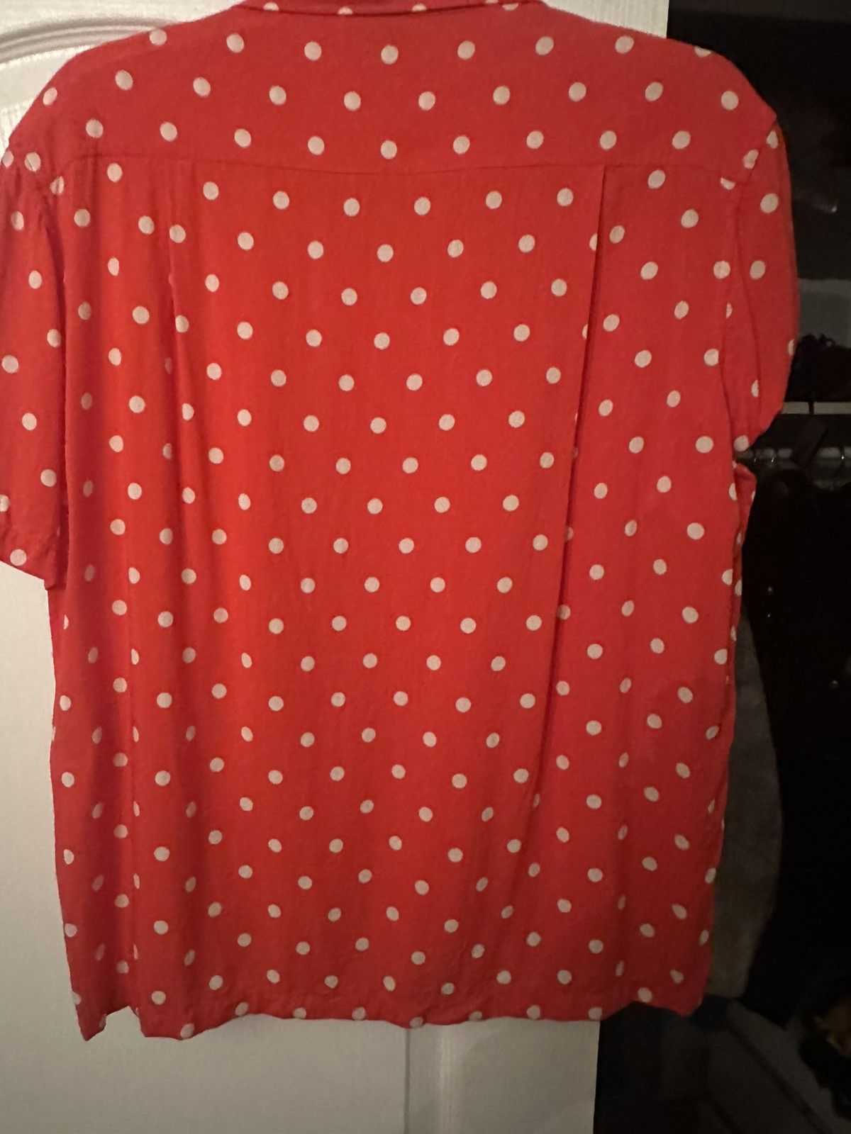 Saint Laurent Paris Saint Laurent Red Polka Dot Shirt Hedi Slimane sz39 Size US M / EU 48-50 / 2 - 2 Thumbnail