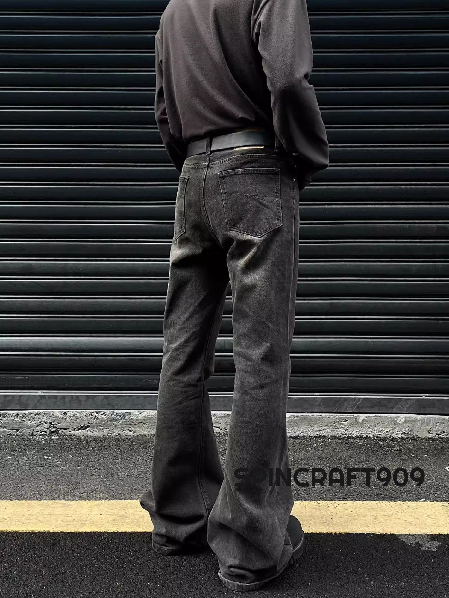 Jean Stacked Flare Denim Jeans Size US 30 / EU 46 - 3 Thumbnail