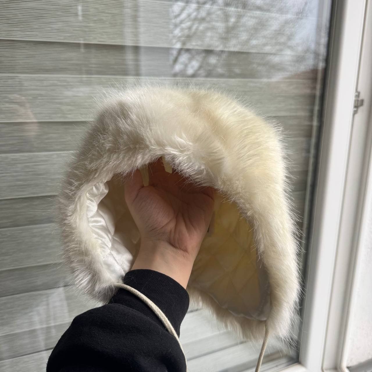 Japanese Brand Japanese Fur Ushanka White Y2K Trapper Fuzzy Goth Hat Size ONE SIZE - 3 Thumbnail