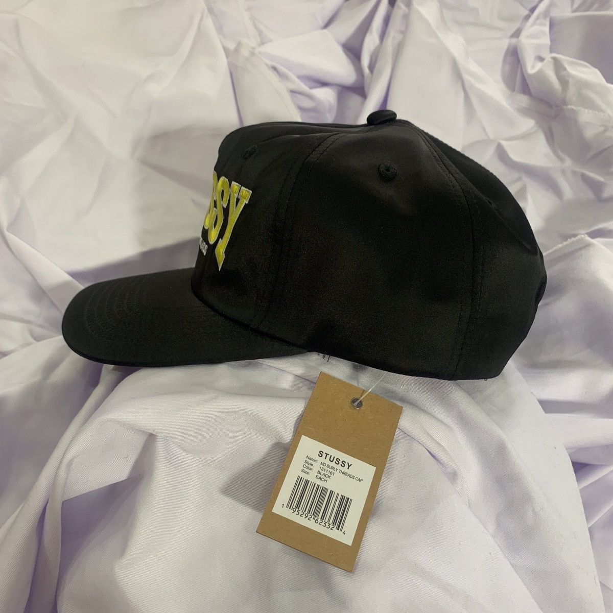 Stussy Stussy Burly Threads Cap Black Size ONE SIZE - 2 Thumbnail