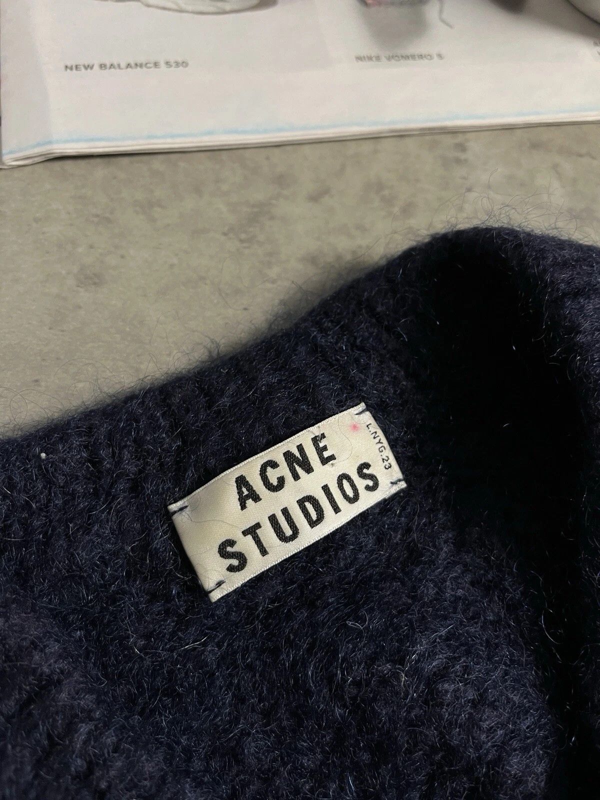 Acne Studios Acne Studios Mohair Sweater Navy Essie Paw13 Size XS / US 0-2 / IT 36-38 - 5 Thumbnail